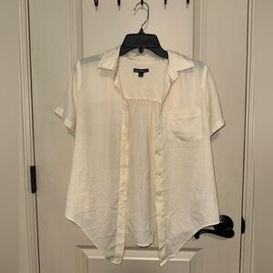 Jcrew mercantile beige top tie front size s